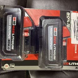 MILWAUKEE 6AH BATTERY 2 Pack