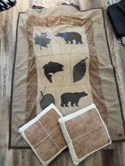 Bass Pro Bob Timberlake Blanket And 2 Pillows