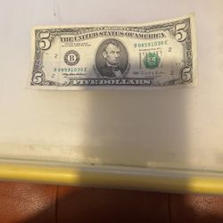Five Dollar Bill “1995”