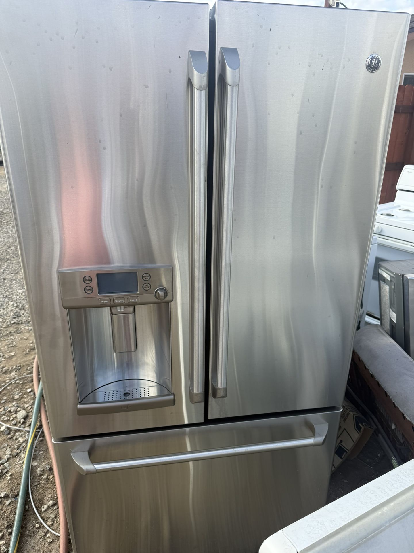 GE Cafe French Door Counter Depth Stainless Steel 