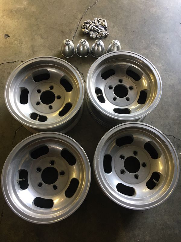 Superior Industries 14" Polished Slotted Mags, Chevy 5x4.75 and 5x4.5