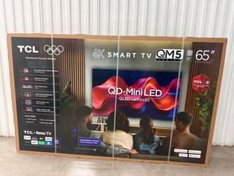 TCL 65" QLED MINI LED QM5 Series 4K  ROKU Smart TV 2026 MODEL! BRAND NEW! DELIVERY AVAILABLE!