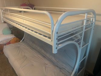 Futon twin over double bunk bed sofa