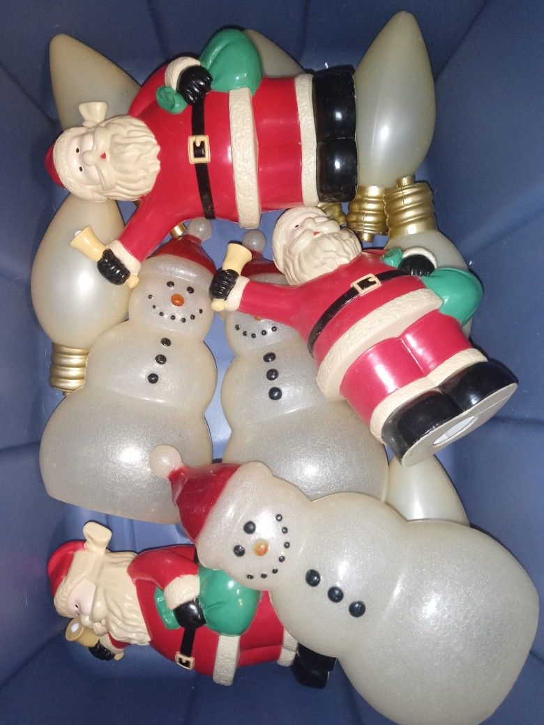 Vintage Blow Mold Style Christmas Decorations