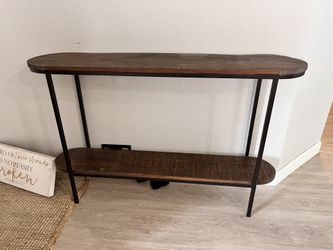 Front Door Table Decor Dark Wood