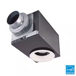 Panasonic Whisper Recessed Architectural Grade 80CFM Ceiling Flush Mount Dimmable Ventilation Exhaust Fan with LED Light