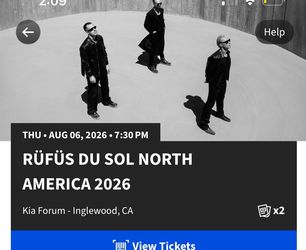 1 Rufus du Sol ticket