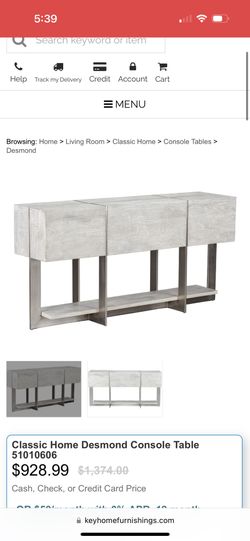 Classic Home Furniture Console