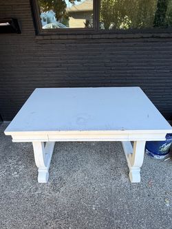 Solid wood desk vintage furniture
