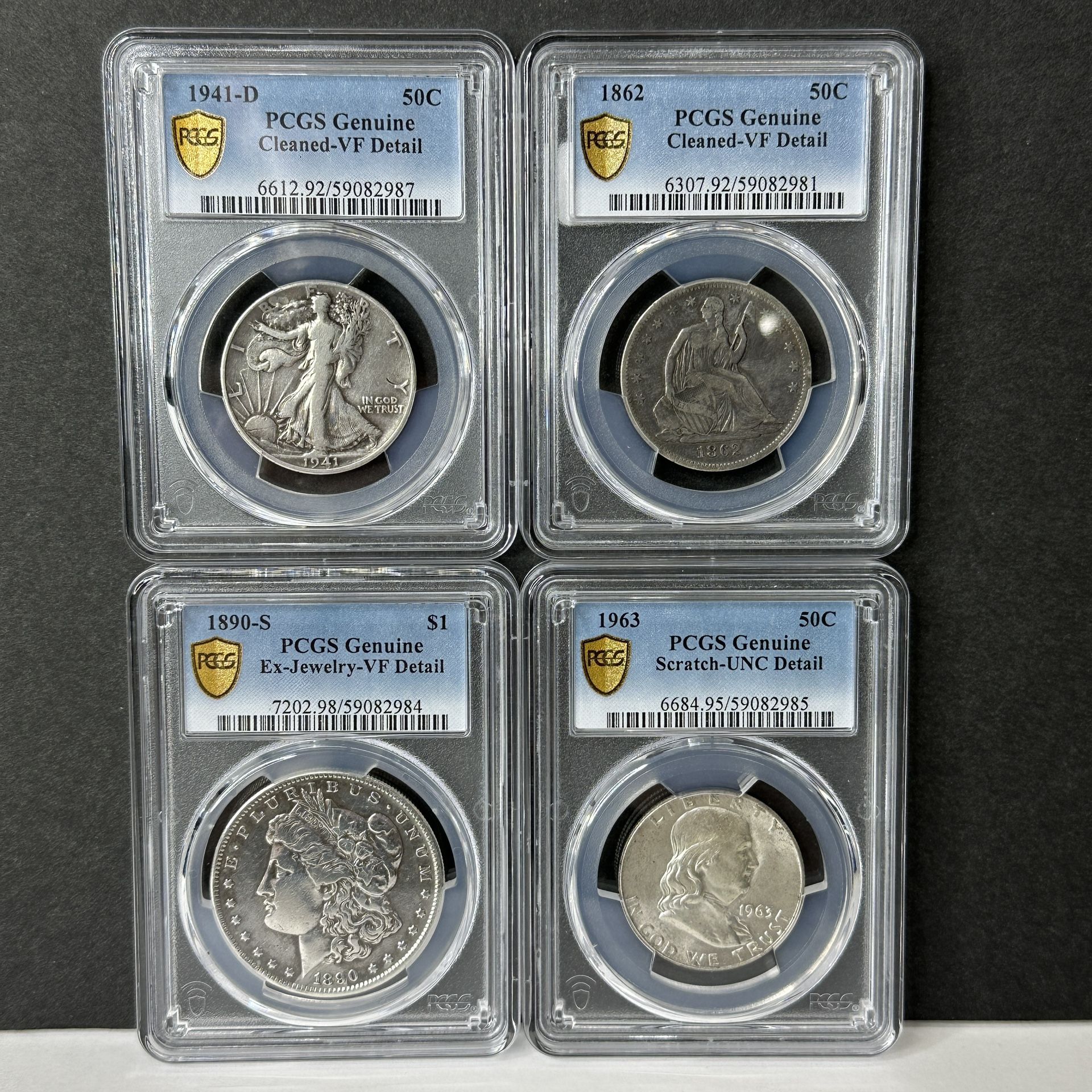 Variety of PCGS Graded Silver Coins