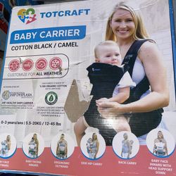 Organic Baby Carrier Newborn to Toddler–Infant&Child Carrier with Lumbar Support