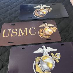 Marines-aluminum License Plate