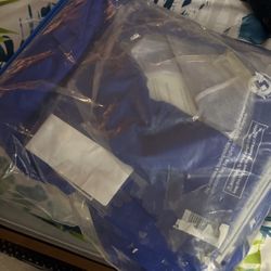 Blue Graduation Cap and Gown 