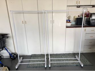 2 clothes portable closet racks