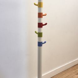 Vintage 1990s IKEA KROKIG Modular Coat Rack – 8 Hooks – Postmodern Memphis