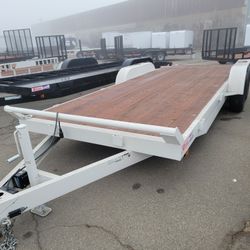 2024 Carson Trailer White Heavy Duty 7 X 20 -2