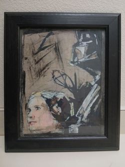 Star Wars Abstract Artwork 10" x 8" Acrylic and Pastel on Canvas Panel *30.00 Firm*