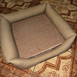 Reddy Canvas Cozy & Cool-Touch Dog Bed