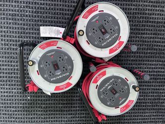 Extension cord  w 4 power outletLink2Home Heavy Duty Professional Grade Metal Cord 50 ft. brand new