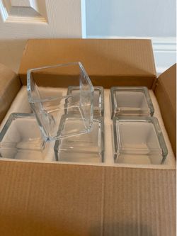 Glass Square Vases