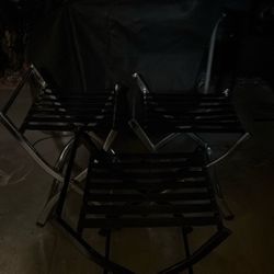  3 Folding Luggage Holders 