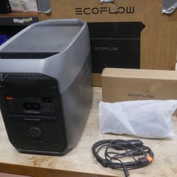 DELTA 3 black Portable Power Station, 1024Wh, 1800W AC/120V 60HZ EF-DL-H10-3. used. tested. in a good working order. 