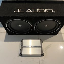JL Audio Subwoofer 2/12” /and 100.1 JL Amp