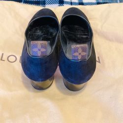 Louis Vuitton Suede Pumps