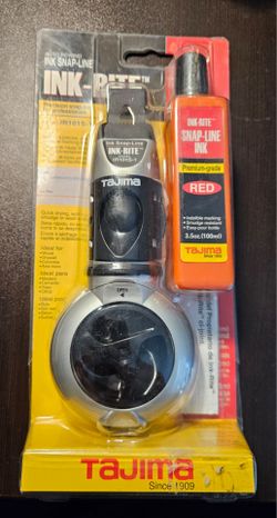 NEW ~ Tajima INK-RITE Auto Rewind Ink Snap-Line reel w/ Ink bottle (IR101S-1)