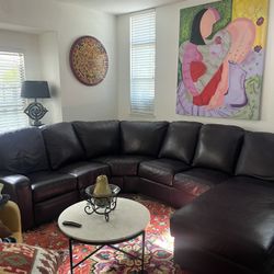 Sectional Leather Couch