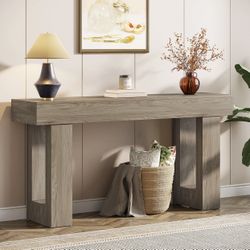 63-Inch Console Table For Entryway
