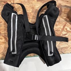 New 12lb Weighted Vest w/Storage Pockets, Adjustable Straps; Durable Rucking Vests w/Reflective Stripes; Walking,Running,Workout,Training,,Weight Loss