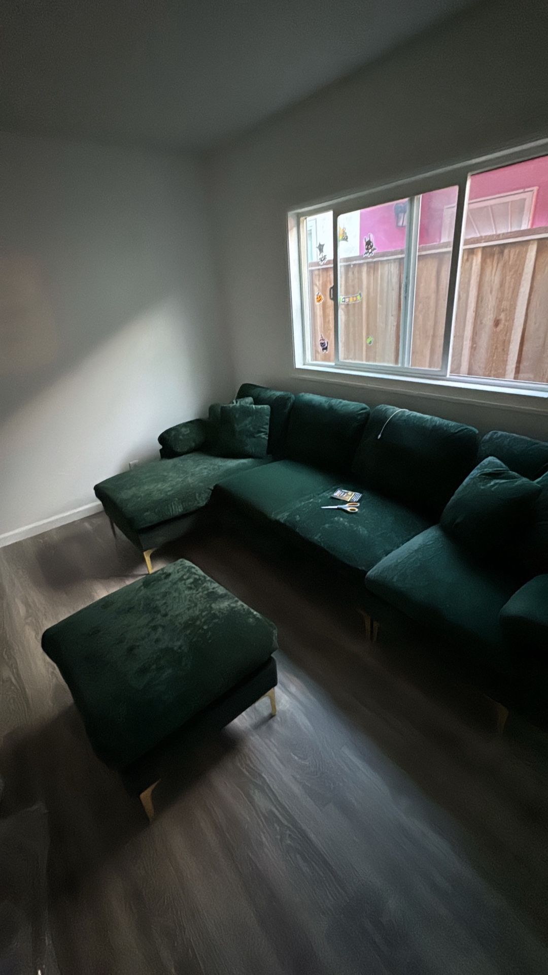 Green & Gold Couch