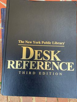 Desk reference, NY public library