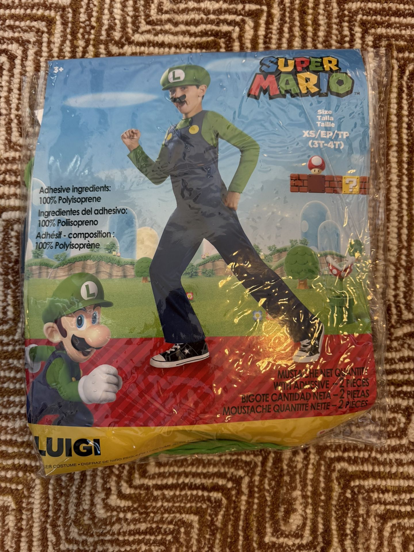 Super Mario’s Luigi XS 3T/4T Costume