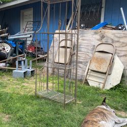 Metal Shelf Good Condition Just Need A Little Bit Of Painting