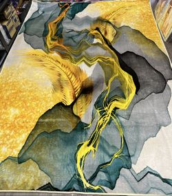 New 7x10 Area Rug – 3D Abstract Modern Non-Slip – $25 (2 for $45)