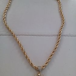 Ropechain necklace non turnish