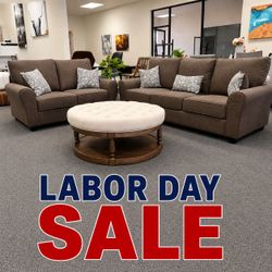 Living room 2 pc sofa and loveseat set