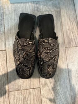 GmBH mules Snake print leather Men size 9