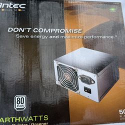 Antec EarthWatts 500W ATX Power Supply 80+ Bronze EA-500D – Excellent Condition 