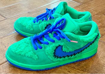 Nike SB Dunk Low, Grateful Dead Bears Green, Size: 10.5