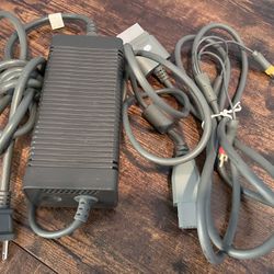 Xbox 360 Power Supply And A/V Cable