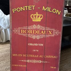 French wooden wall art