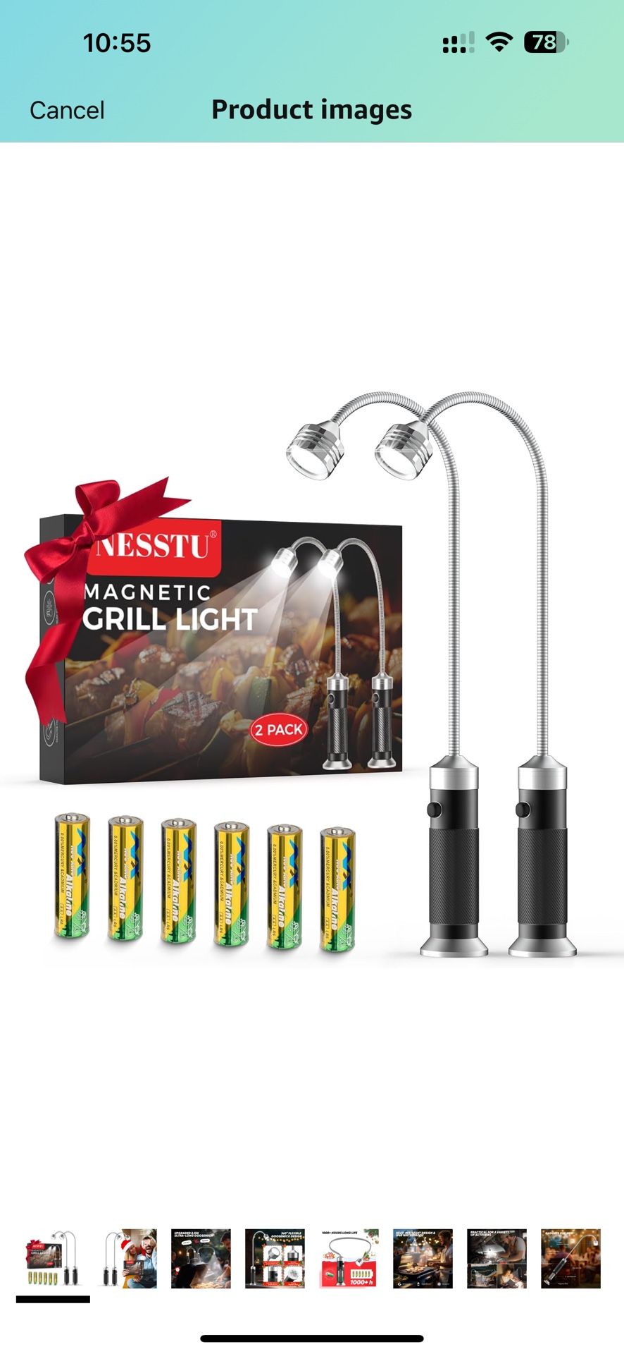 Grilling Light Gifts for Men: Grill Lights for Outdoor Grill with Magnetic Base -Gifts for Fathers Day From Daughter Wife - Unique Birthday Gift for M