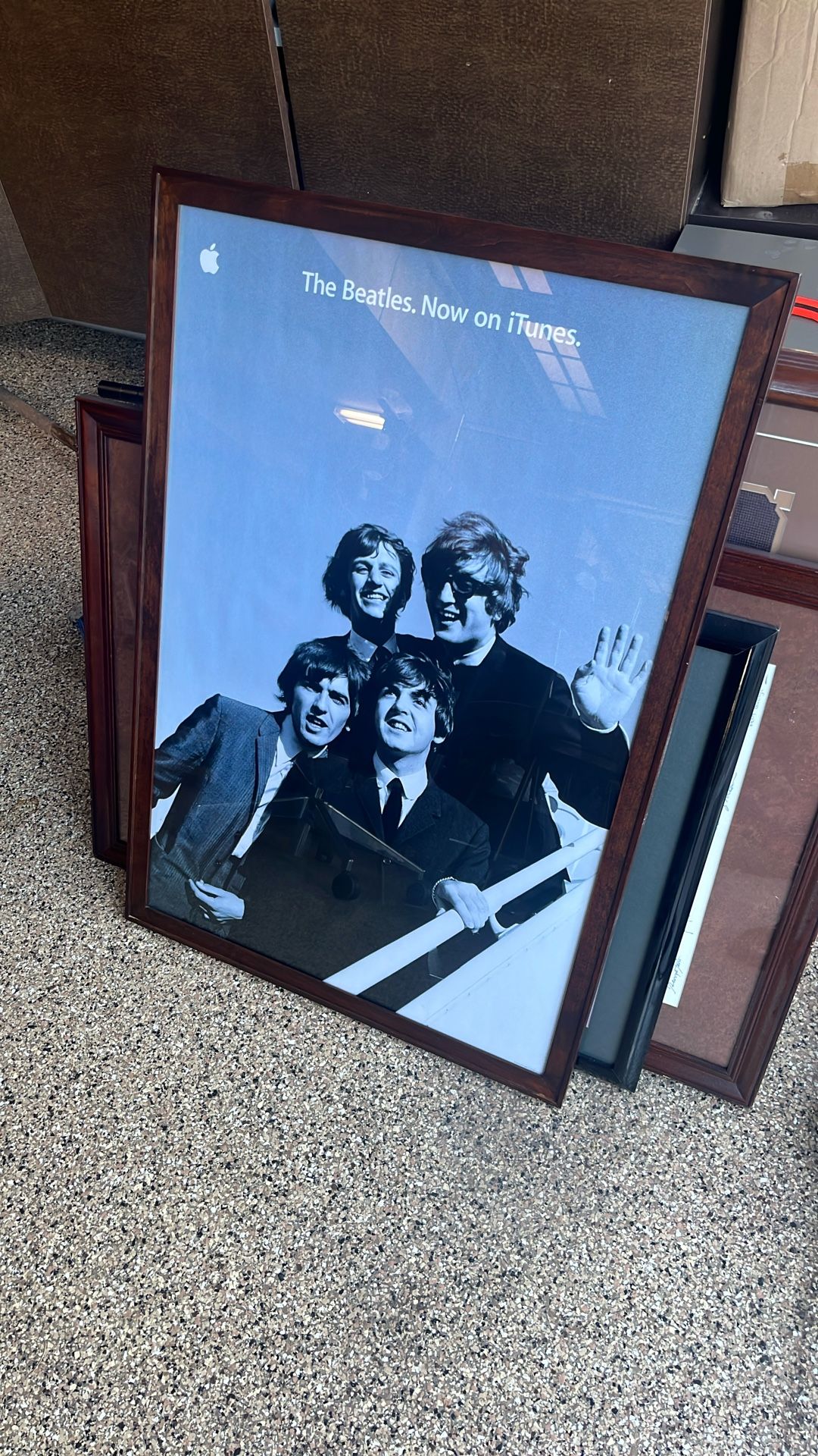 2010 Framed Original Beatles iTunes Poster