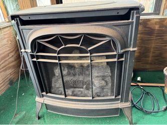 Antique gas fireplace