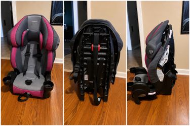Evenflo pink car seat
