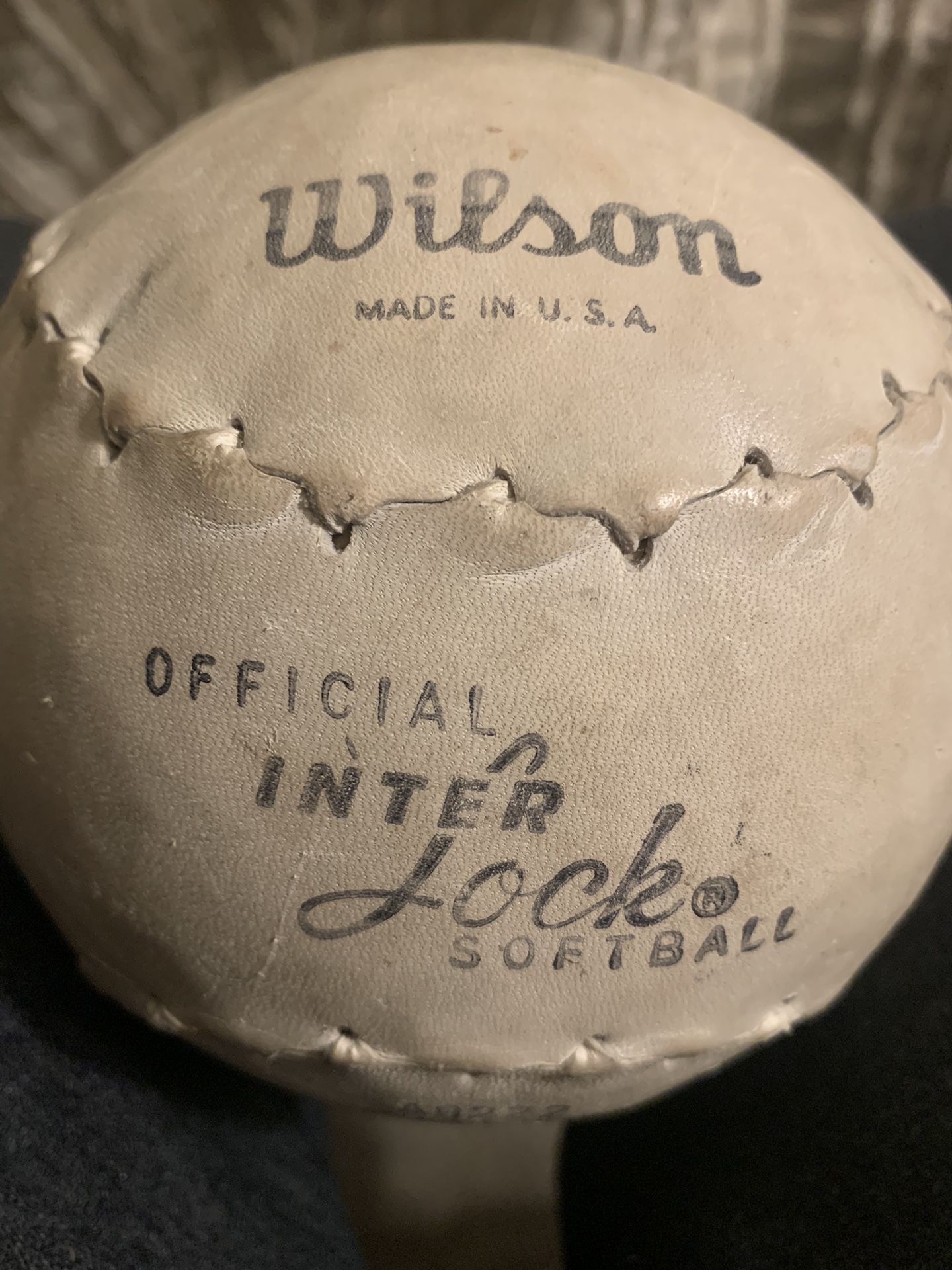 Large Vintage 9 Inch Softball