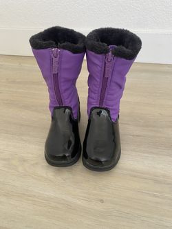 Purple Girls Snow Boots